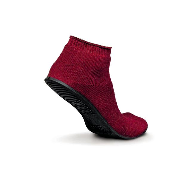 Slippers Patient Sure-Grip Cotton/Terry In Red Small 12/Bx